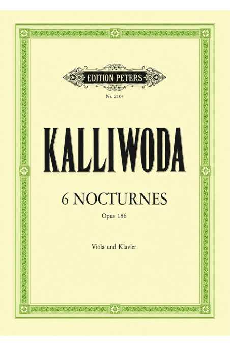 Kalliwoda, 6 Nocturnes Op 186 for Viola and Piano (Peters)