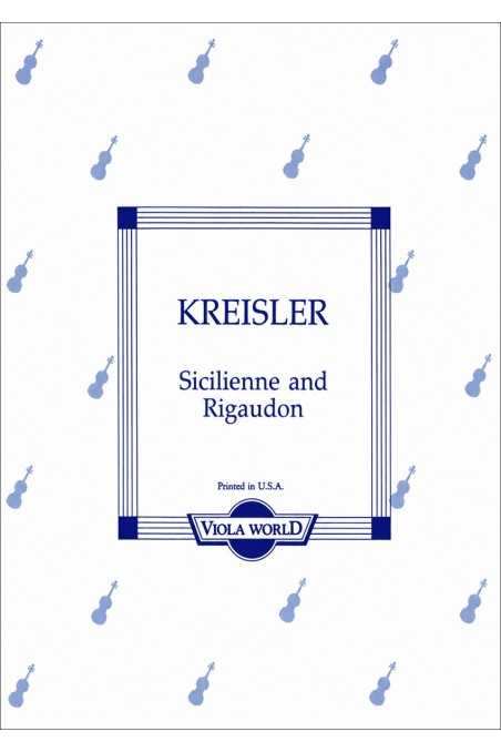 Kreisler Sicilienne And Rigaudon (Viola World)