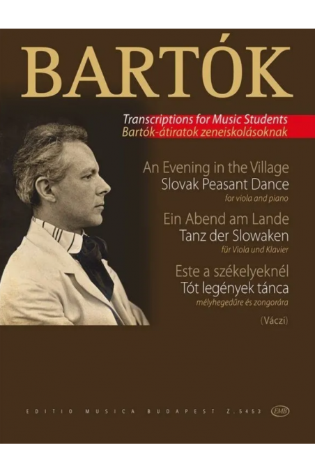 Bela Bartok - An Evening In The Village - Slovak Peasant Dance Viola And Piano