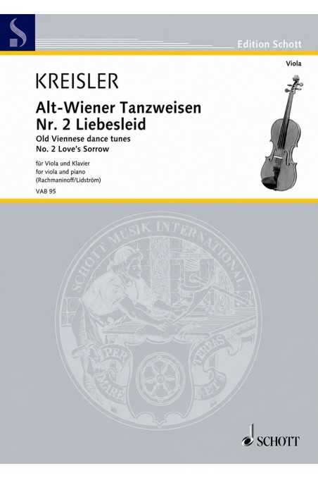 Kreisler, Old Viennese Dances No. 2 Liebesleid For Viola (Schott)