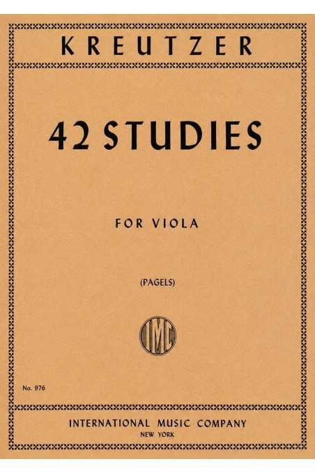 Kreutzer, 42 Studies For Viola (IMC)