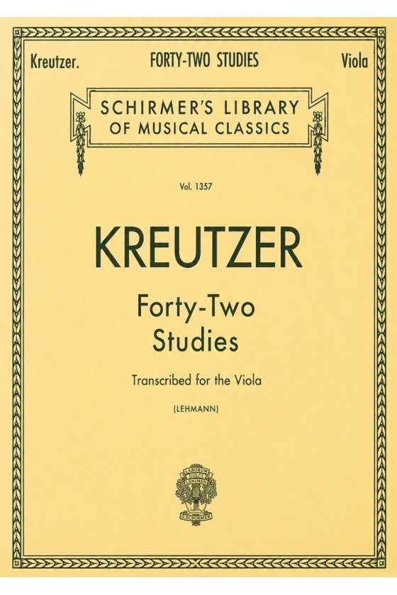 Kreutzer 42 Studies/Etudes...