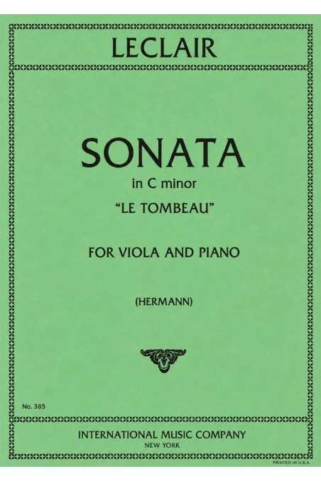 Leclair, Sonata In C Min 'Le Tombeau' For Viola (IMC)