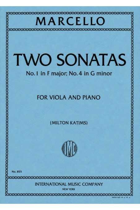 Marcello, 2 Sonatas G Minor And F Major For Viola (IMC)
