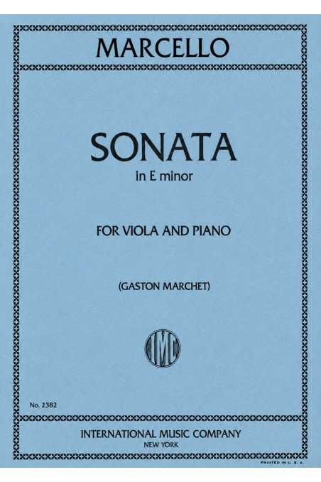 Marcello, Sonata E Minor For Viola (IMC)