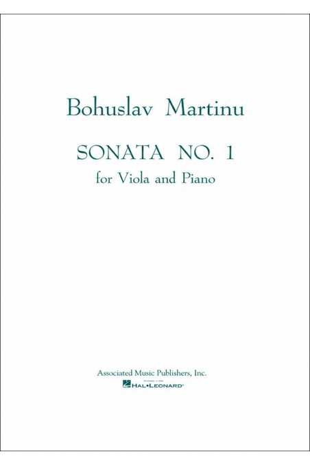 Martinu, Sonata No 1 For Viola and Piano (Hal Leonard)