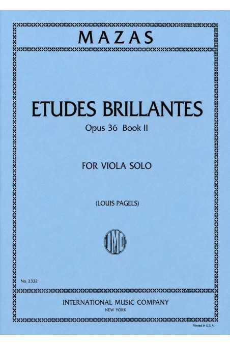 Mazas, Etudes Brillantes Op.36 Book 2 Viola Solo (IMC)