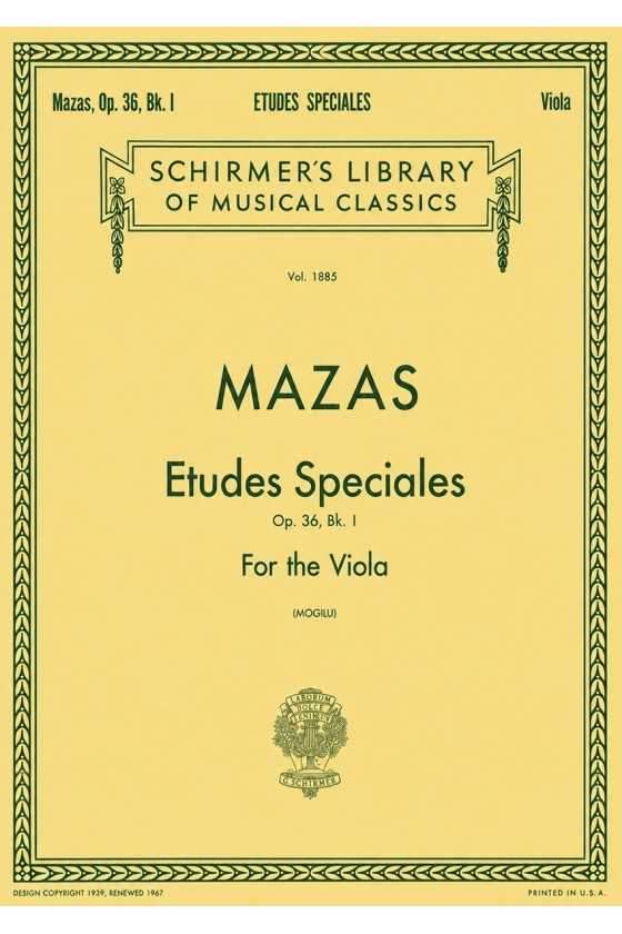 Mazas, Special Studies For...