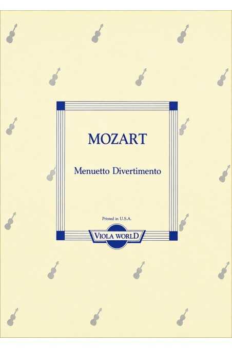 Mozart, Menuetto Divertimento For Viola And Piano (Viola World)