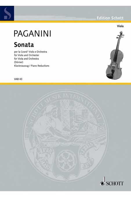Paganini Sonata For Viola And Piano (Schott)