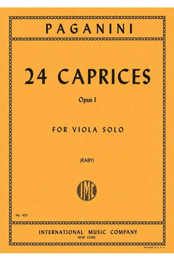 Paganini, 24 Caprices, Op 1...