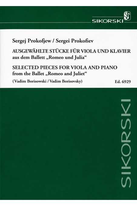 Prokofiev, Eight Selected Pieces From "Romeo And Juliet" for viola (Sikorski)