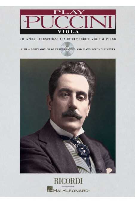 Puccini, 10 Arias Transcribed For Intermediate Viola And Piano (Ricordi)