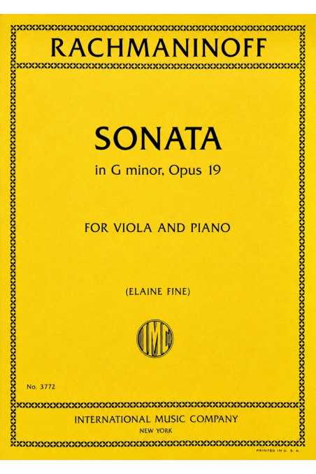 Rachmaninoff Sonata In G Minor Op.19 For Viola (IMC)