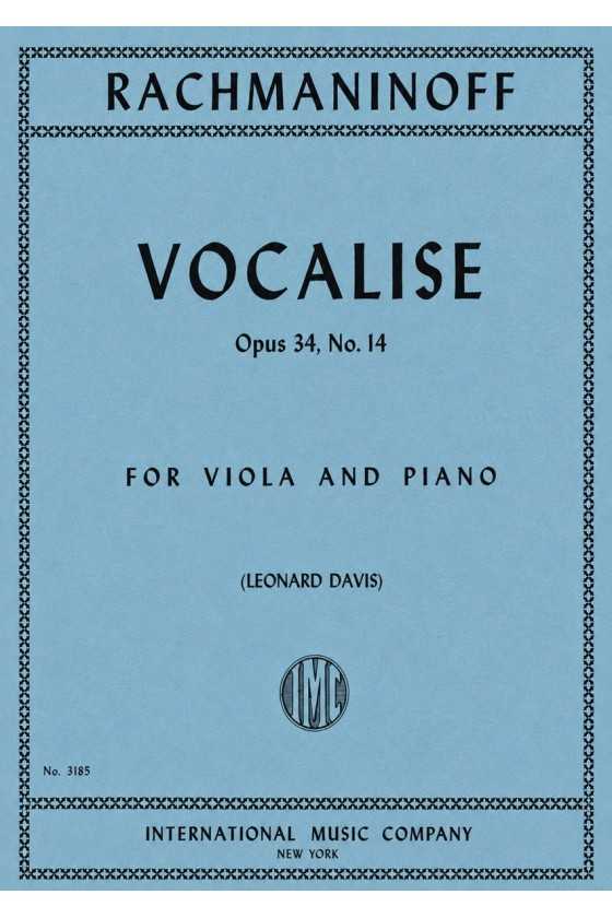 Rachmaninoff, Vocalise Opus...