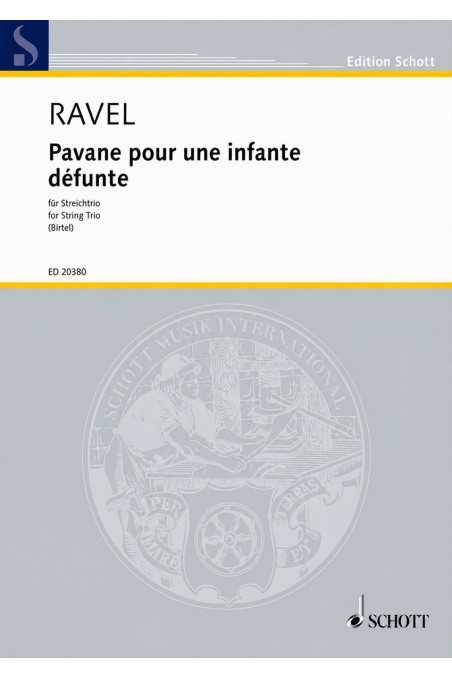 Ravel, Pavane Pour Une Infant Defunte For Viola Or Cello (Schott)