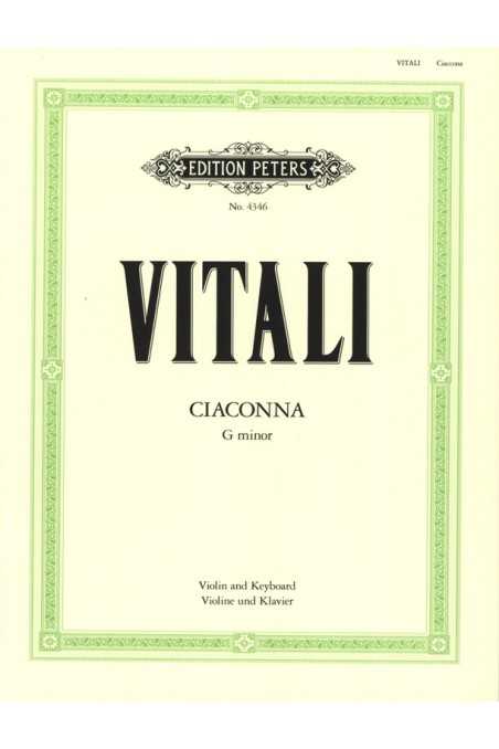 Vitali, Chaconne in G minor for Violin and Piano (Peters)