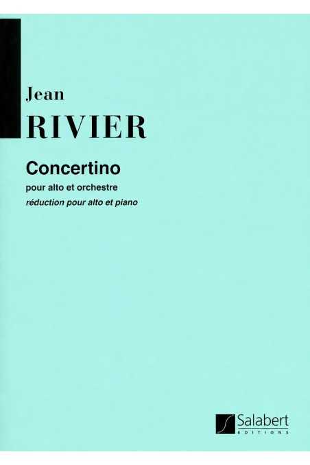Rivier Concertino Pour Alto Et Orchestre For Viola (Salabert)