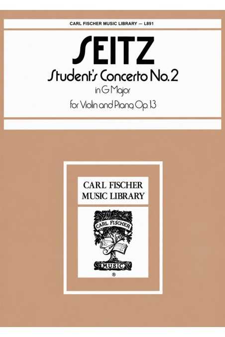 Seitz, Student Concerto Major Op13 For Viola