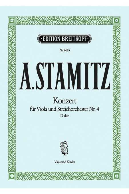 A. Stamitz, Viola Concerto No. 4 In D Major (Breitkopf & Härtel)