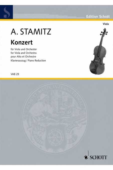 Stamitz, Concerto in B Flat Major for Viola and Piano (Schott)