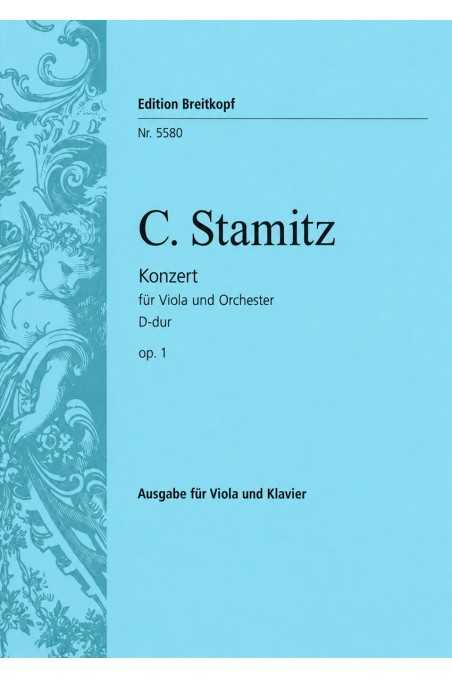 K. Stamitz, Concerto Op1 In D Major For Viola (Breitkopf)