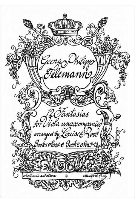 Telemann 12 Fantasias For Viola - Book 1
