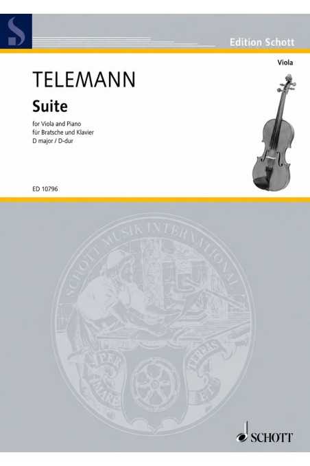Telemann, Suite In D Major For Viola (Schott)