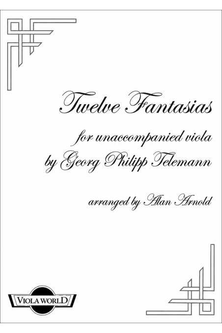 Telemann, Twelve Fantasias For Solo Viola (Viola World)