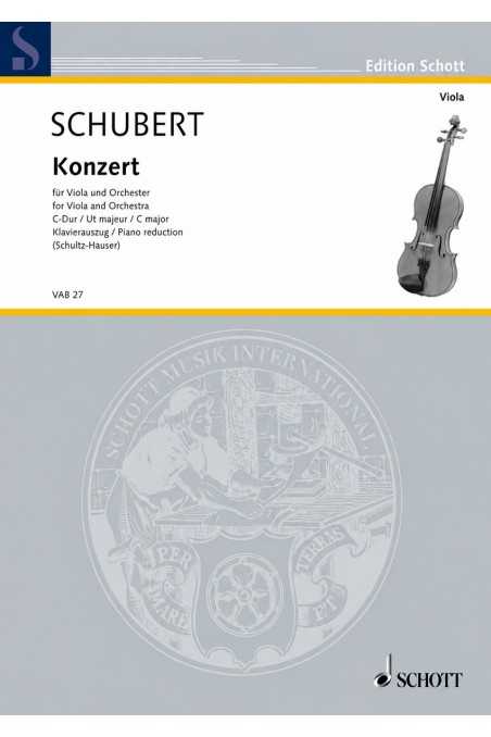 Schubert Konzert For Viola And Orchestra In C major (Schott)