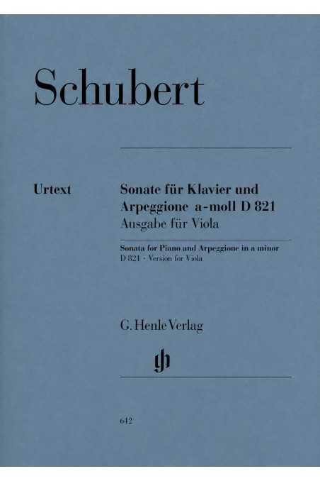 Schubert, Arpeggione Sonata D 821 For Viola (Henle)