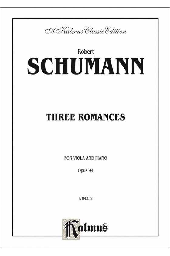 Schumann, 3 Romances For...