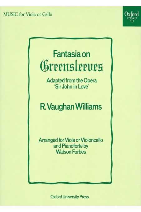 Vaughan Williams, Fantasia on Greensleeves for Viola/Cello (Oxford)