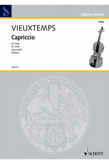 Vieuxtemps, Capriccio for Solo Viola (Schott)