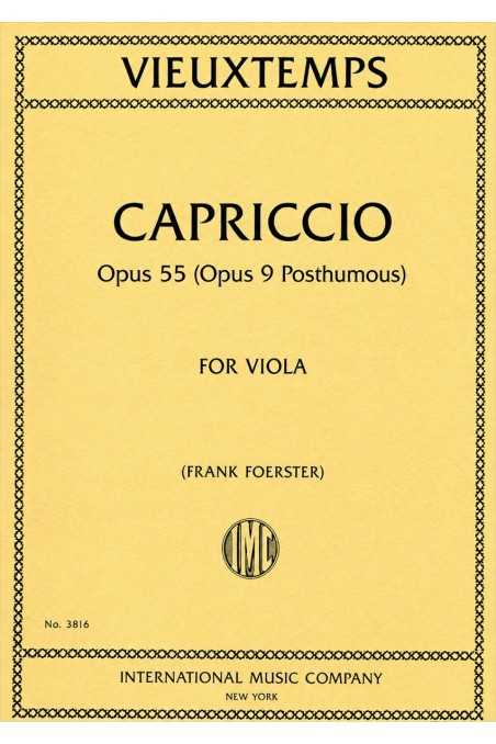 Vieuxtemps, Capriccio Op 55 (Op 9 Posthumous) for Solo Viola (IMC)