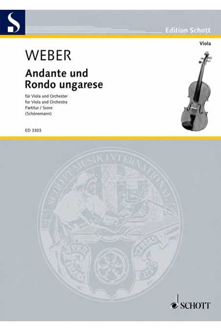 Weber, Andante e Rondo Ungarese for Viola (Schott)