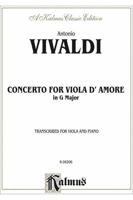 Vivaldi, Concerto for Viola D'Amore in G Major (Kalmus)