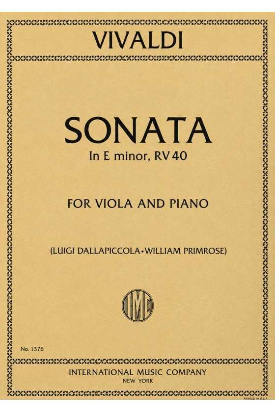 Vivaldi, Sonata in E Minor...