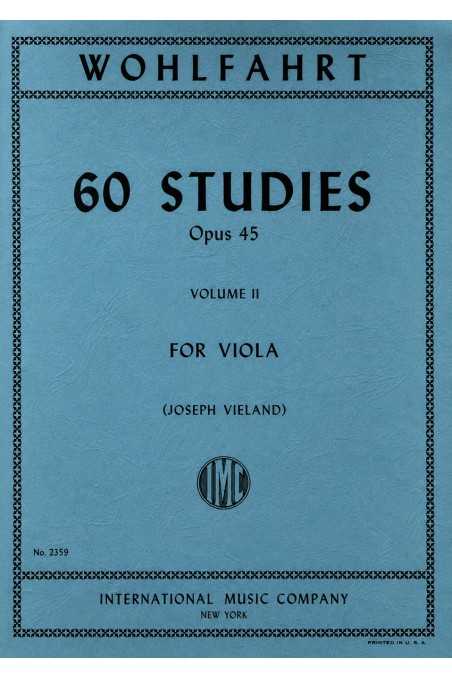 Wohlfahrt 60 Studies Op. 45 Bk 2 for Viola (IMC)