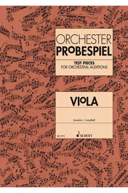 Orchester Probespiel Test Pieces for Orchestral Auditions Viola (Schott)