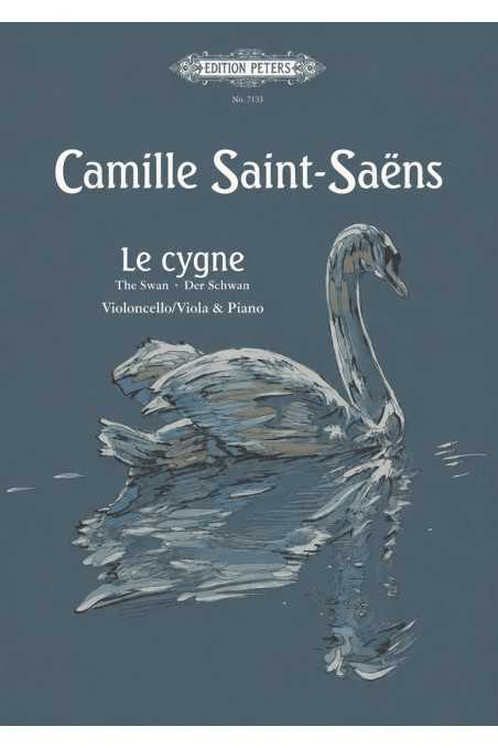 The Swan (Le Cygne) For Viola/Cello and Piano (Peters)