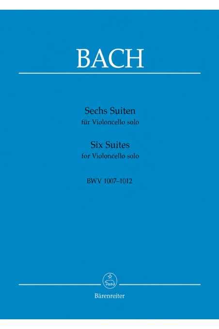 Bach Six Suites For Cello BWV 1007- 1012 (Barenreiter Edition)