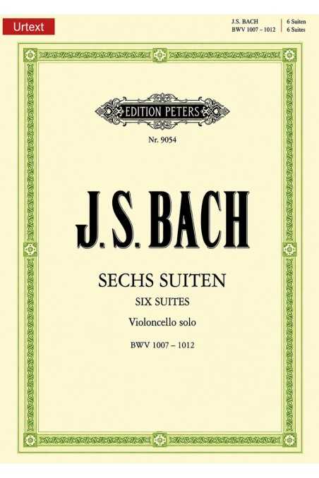 Bach, 6 Suites For Cello BWV 1007-1012 (Peters)