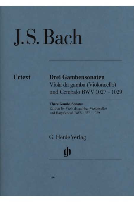 Bach, Three Sonatas For Cello And Piano, Ed. G. Henle Verlag