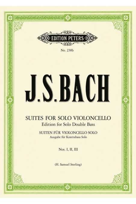 Bach, Six Suites, arranged For Double Bass Vol1 (Peters)-Suite 1- 3