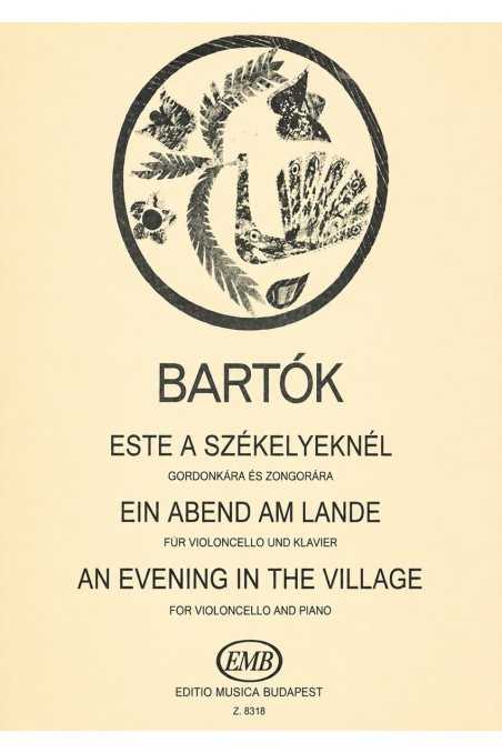 Bartok, An Evening In The Village For Cello And Piano (EMB)