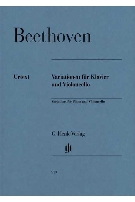 Beethoven, Variations For Cello And Piano (Henle)