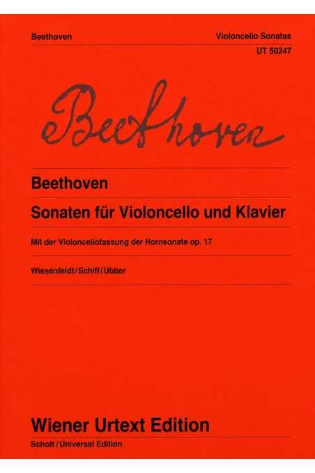 Beethoven, Sonatas For Cello and Piano Beethoven (Schott/Universal)