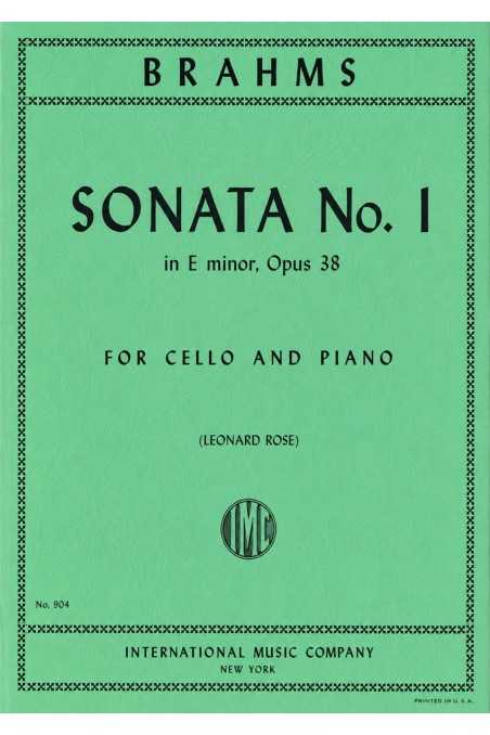 Brahms, Sonata No 1 In E Minor Op 38 Cello And Piano (IMC)