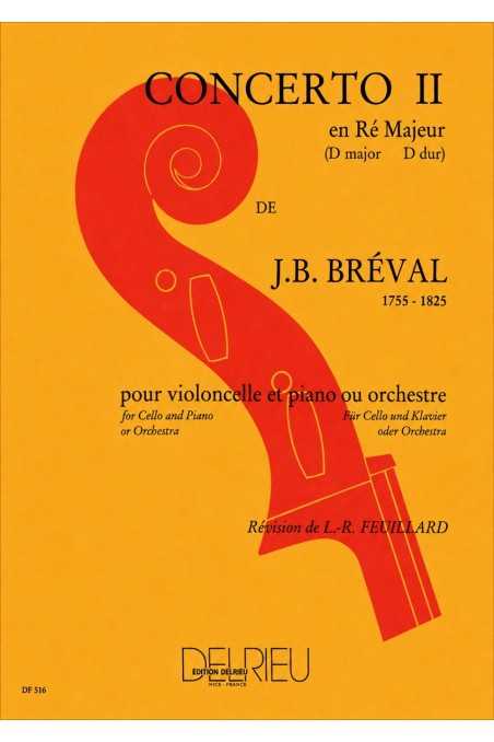 Breval, Concerto 2 In D Major For Cello